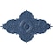 Ekena Millwork Melchor Diamond Ceiling Medallion (Canopies up to 4"), 67 1/4"W x 43 3/8"H x 4"ID x 2"P, Americana CM70X43MLAMF - alternate 1